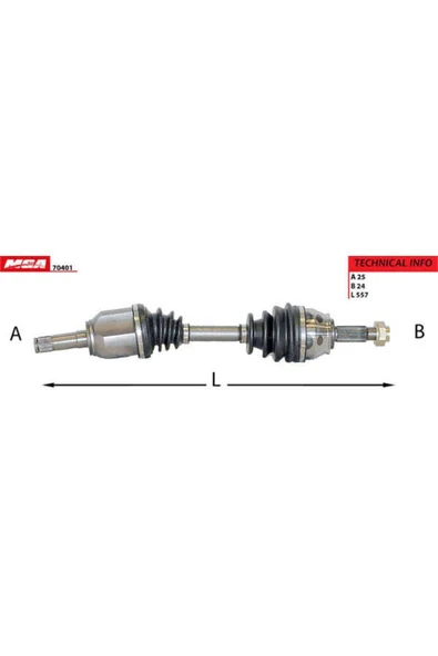 MGA 70401  Aks Sol Palio Albea 06- Linea 07- 1.3 Mjtd Komple Iç Kafası Üzerınde ürün görseli 1