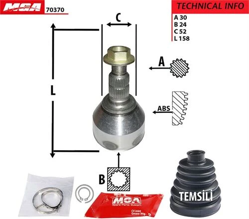 MGA 70370  Aks Kafası Dış Insignia 09 2.0 Cdtı 130 Hp ürün görseli 1