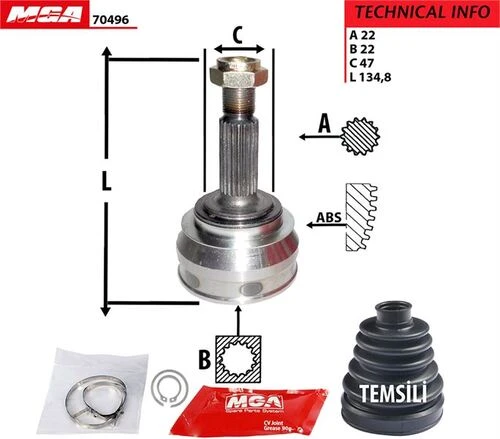 MGA 70496  Aks Kafası Dış Favorıt Felıcıa 89- 22×22×47 ürün görseli 1