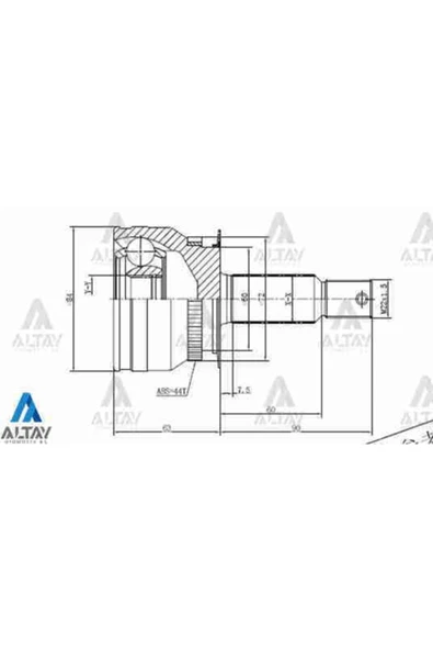 Maher 01745  Aks Kafası Dış Cerato 03= Absli 27x60x24 ürün görseli 1