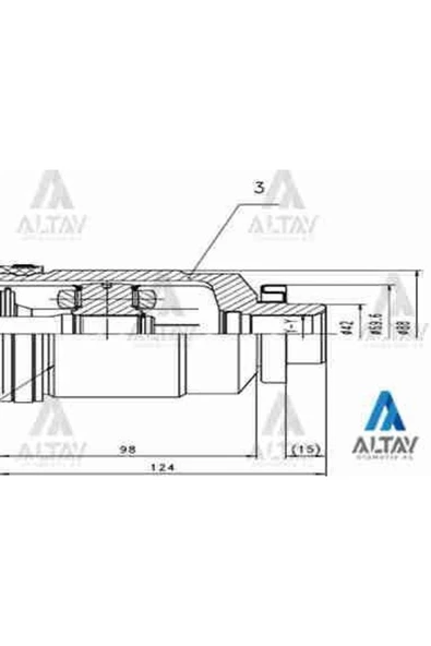 Maher 01824  Aks Kafası Iç Accent 06-11 Era Dizel Sağ 24-2x42x33 ürün görseli 1