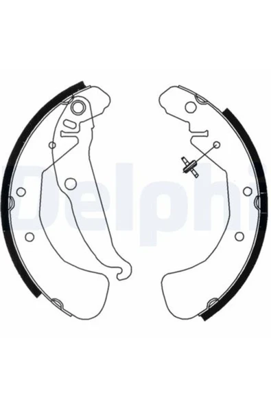 Delphi LS1829 Kampana Balata Arka ( Opel Astra G-- H / Combo C-- Zafıra A ) 1605920 ürün görseli 1