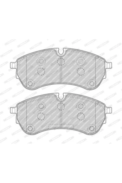 Ferodo FVR5067 ON (1LA) / ARKA (1LB) FREN BALATASI-  (VW CRAFTER 17-) ürün görseli 1