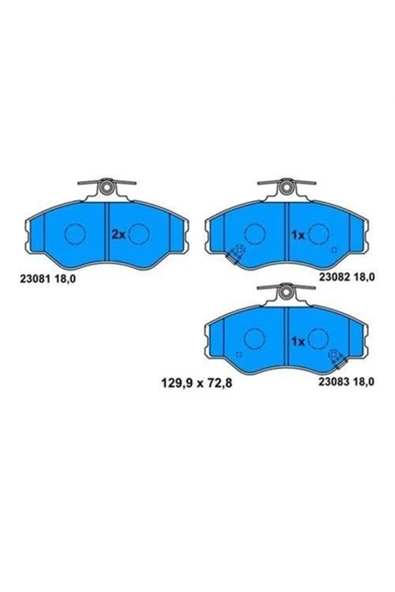 Bosch 0986424368  Fren Balatası Ön H100 93-04 Mınıbüs Kamyonet ürün görseli 1