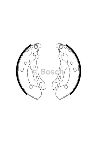 Bosch 0986487668 FREN PABUC ARKA-(RENAULT  CLIO III/NISSA  MICRA-K12 03/10/NOTE 07/10 ) LEVYELI ürün görseli 1