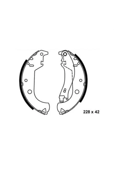 Bosch 0986487626 Kampana Balata Doblo 223 01- 228x42 ürün görseli 1