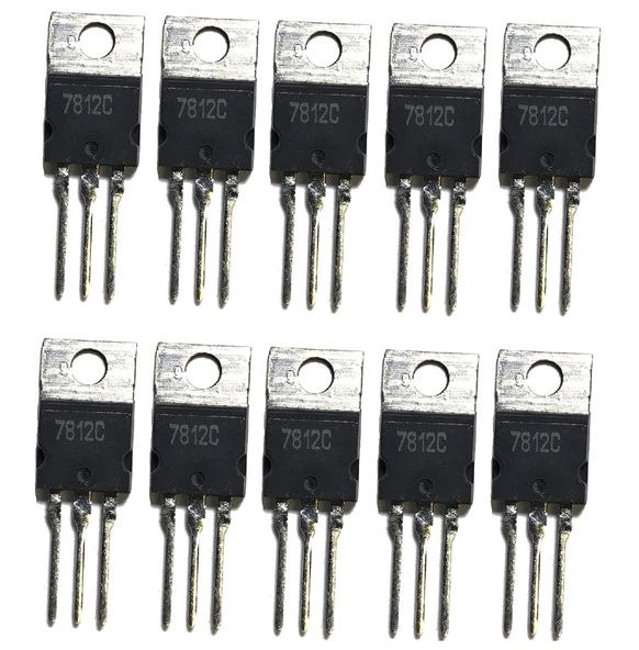 7812C 12V 1.5A Lineer Voltaj Regülatör- TO220 Kılıf - 10 Adet ürün görseli 1