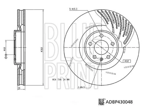 Blue Print ADBP430048 Fren Diski ürün görseli 1