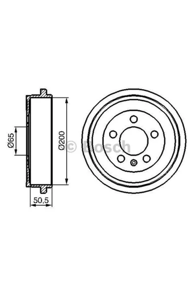 Bosch 0986477133  Fren Kampanası Cordoba Ibiza Iv V Fabia Polo 1.2 1.4 1.6 1.8 1.9 2.0 01- 600609617 ürün görseli 1