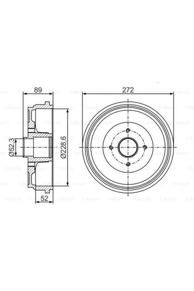 Bosch 0986477287 Fren Kampanası Arka + Rulman Clıo Iv Logan Mcv Dokker Lodgy Uyumlu ürün görseli 1