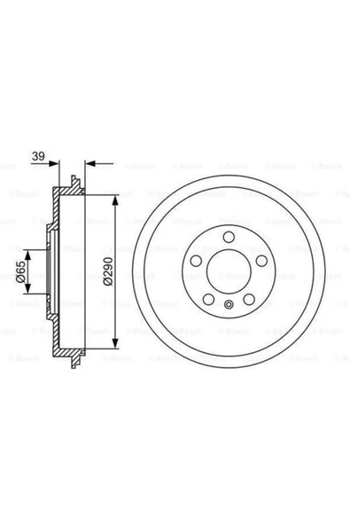 Bosch 0986477152  Fren Kampanası Polo 10-15 Octavia 97-11 Roomster 06-14 1j0609617b ürün görseli 1