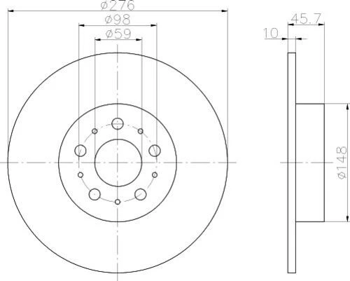 Bosch 0986479120  Arka Fren Diski Alfa 147 3.2 03 156 1.9jtd-2.0jts-2.4jtd-3.2 01-05-gt 1.8-1.9jtd-2.0jts 03 46469908 ürün görseli 1
