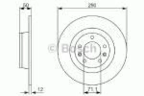 Bosch 0986479311  Arka Fren Disk Aynası P407 C5 Iıı 1.6hdı 110 Fap 1.8 2.0 2.0hdı 135 Fap 2.2 3.0 05 04-ölçü 290 12 10mm 4249.c1 ürün görseli 1
