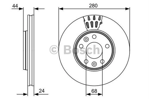 Bosch 0986479553  Ön Fren Diski Diski Fluence Megane Iıı Scenic Iıı Laguna Iıı Duster 1.2 1.4 1.5dcı 1.6 2.0 5 Bijon 280mm Dacıa ürün görseli 1