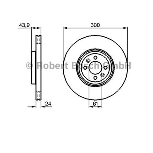 Bosch 0986479209  Ön Fren Diski Diski Scenic Iı 1.5dcı 1.9dcı 2.0 4 Bijon 7701207897 ürün görseli 1