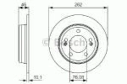 Bosch 0986479052  Arka Fren Diski Aynası Hyundai Elantra 2011-ı30 2012-ceed 2012- 58411a6300 ürün görseli 1