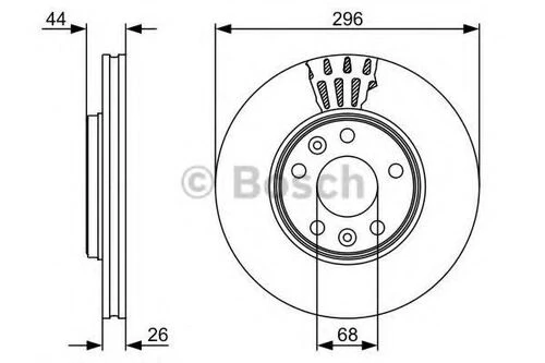 Bosch 0986479551  Ön Fren Diski Scenic Laguna Latitude Megane Iıı 1.2 1.4 16v 1.5dcı 1.6 2.0 16v 2.0dcı 296mm 5 Bijon 402060002r ürün görseli 1
