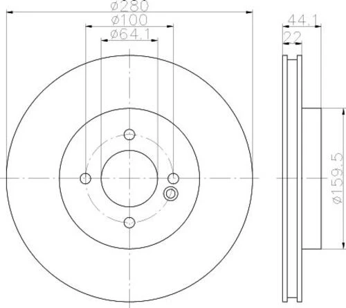 Bosch 0986479437  Fren Diski Ön Havalı Mini R55 R56 R57 R58 R58 34116774985 ürün görseli 1