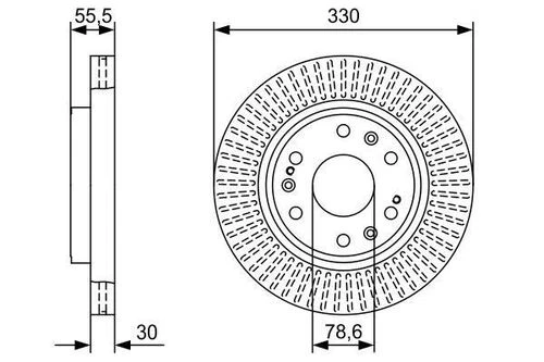 Bosch 0986479W30 0 Fren Diski 22950036 ürün görseli 1