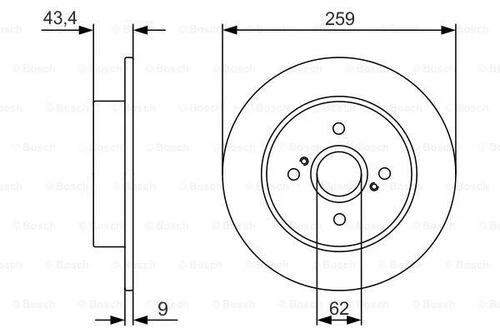 Bosch 0986479V07 0 Fren Diski ürün görseli 1