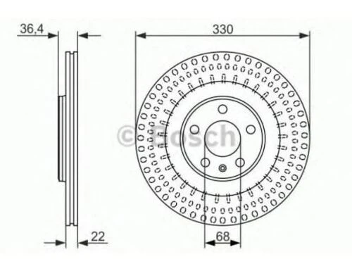 Bosch 0986479750  Arka Fren Disk Aynası Audi A4 A5 A6 A7 A8 Q5 Porsche Macan 08- 8w0615601k ürün görseli 1