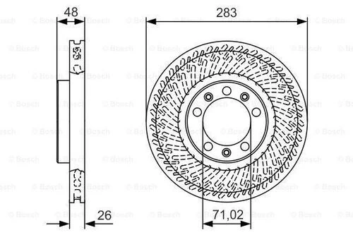 Bosch 0986479C33 0 Fren Diski 9803918180 ürün görseli 1