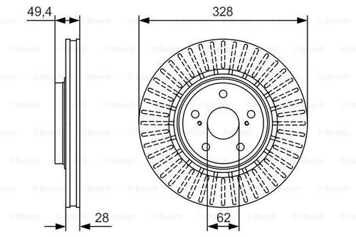 Bosch 0986479T00 0 Fren Diski 4351248110 ürün görseli 1