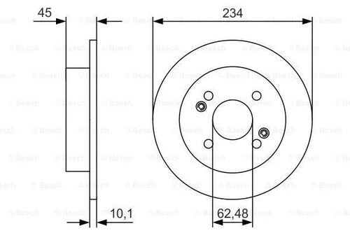 Bosch 0986479D02 0 Fren Diski 58411b9000 ürün görseli 1