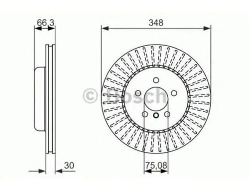 Bosch 0986479772  Fren Diski Ön Bmw F06 F10 F11 F12 F12 34116775277 ürün görseli 1