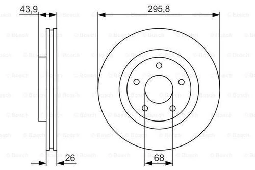Bosch 0986479R89 0 Ön Fren Diski Aynası Havalı Nissan Qashqai 2007 2012 Xtrail 2008 2012 Juke 2010- Renault Koleos 2008-296x4 40206jg00a ürün görseli 1