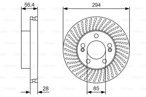 Bosch 0986479C31 0 Fren Diski 4144109000 ürün görseli 1