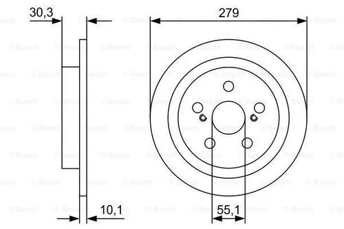 Bosch 0986479D35 0 Fren Diski ürün görseli 1
