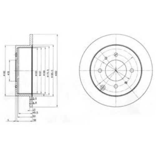 Bosch 0986479S68 0 Arka Fren Disk Aynası Sonata 98 01 Sonata 01 05 Magentis 01 04 5841138310 ürün görseli 1