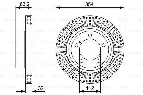 Bosch 0986479V50 0 Fren Diski 4351260210 ürün görseli 1