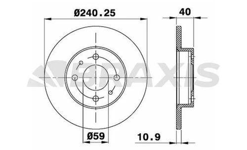 Braxis AE0002 Ae0002 Ön Fren Disk Aynası Tempra Tipo Punto Panda Marea Bravo Fiat 500 Alfa Romeo 145 146 154 71738421 ürün görseli 1