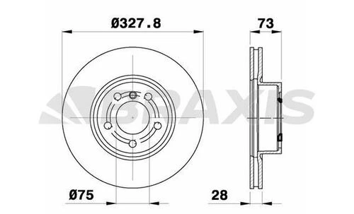 Braxis AD0403 Ad0403 Fren Diski Ön Bmw X3 F25 X4 F25 34106879122 ürün görseli 1