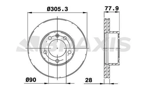 Braxis AD0119 Ad0119 Ön Fren Diski Havalı Opel Movano 98 03 Renault Master 03-1.9dcı Dtı 2.2dcı 2.5d Dcı 2.8dtı 3.0dcı 16 İnç 4403038 ürün görseli 1