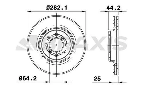 Braxis AE0781 Ae0781 Ön Fren Disk Aynası Mg Zr Zs 1.8ı 2.5ı 2.0td Sdb000440 ürün görseli 1