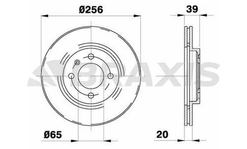 Braxis AE0041 Ae0041 Ön Fren Disk Aynası Havalı Golf Iı 1.8gtı 16v Golf Iıı Polo Classic 1.6 1.9td 91 98 Passat 1.8 16v 357615301d ürün görseli 1