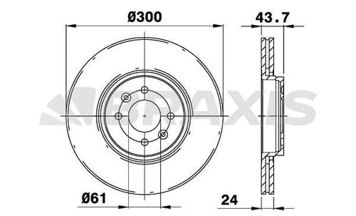Braxis AE0092 Ae0092 Ön Fren Disk Aynası Scenic Iı 1.5dcı 1.9dcı 2.0 4 Bijon 7701207897 ürün görseli 1