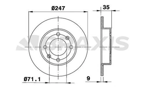 Braxis AE0072 Ae0072 Arka Fren Disk Aynası Partner Iı Berlingo Iı Tu5jp4 1.6 16v Dv6 1.6hdı P1007 P307 C2 C3 C4 Sara 4249.90 ürün görseli 1