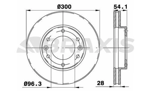 Braxis AE0556 Ae0556 Ön Fren Disk Aynası Kia Carnival Iı Sedona Iı Df4924s ürün görseli 1