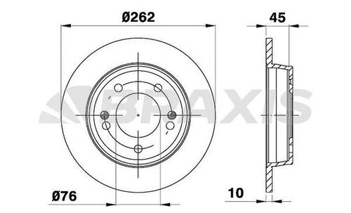 Braxis AE0608 Ae0608 Arka Fren Diski Aynası Hyundai Elantra 2011-ı30 2012-ceed 2012- 584113x300 ürün görseli 1