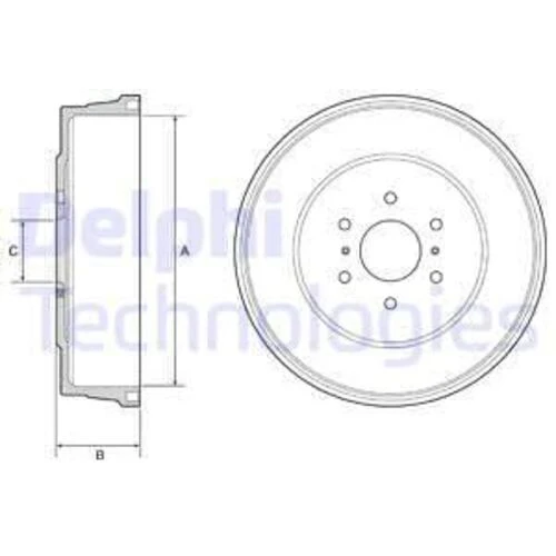 Delphi BF557 Bf557 Fren Kampanası Arka Navara ürün görseli 1