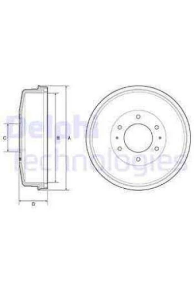 Delphi BF559 ARKA FREN KAMPANASI Uyumlu MITSUBISHI L200 2006-2015 PAJERO 2009-- 295X6 - ürün görseli 1