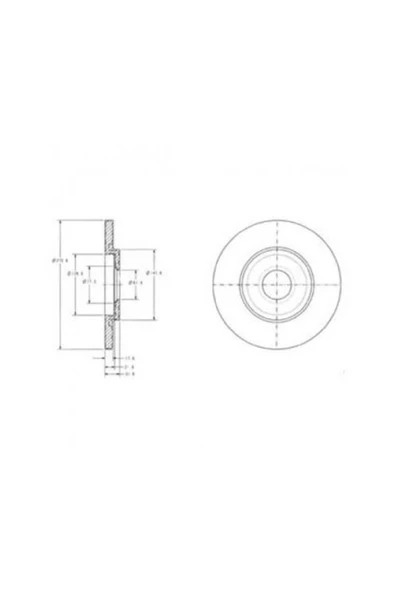 Delphi BG3421 FREN DİSKİ ÖN 301 12- PARTNER 96- / C-ELYSEE 12- C2 ürün görseli 1