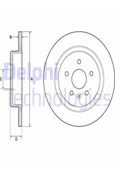 Delphi BG4760C Bg4760c Fren Diski Arka Ø288 Mm 16 Jant Karbon 13509120 (WC532998) (FİYAT:2 ADET İÇİNDİR) ürün görseli 1