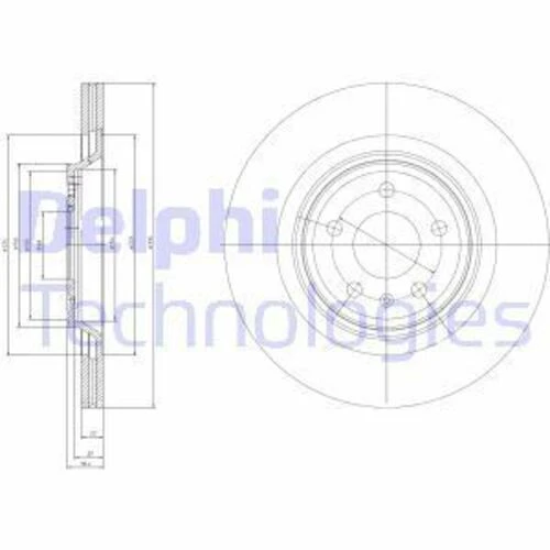Delphi BG4078 FREN DİSKİ ÇİFTLİ PAKET S5 ürün görseli 1