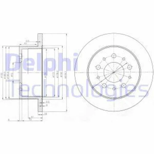 Delphi BG3853 FREN DİSKİ ARKA ÇİFTLİ PAKET JUMPER . RELAY DUCATO ürün görseli 1