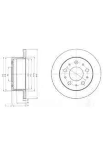 Delphi BG4099 51749275-4249.39-4249.40- Delphı Bg4099- Arka Fren Diski Ducato 06 Boxer 06 Jumper06 2.2hdı-3.0hdı ürün görseli 1